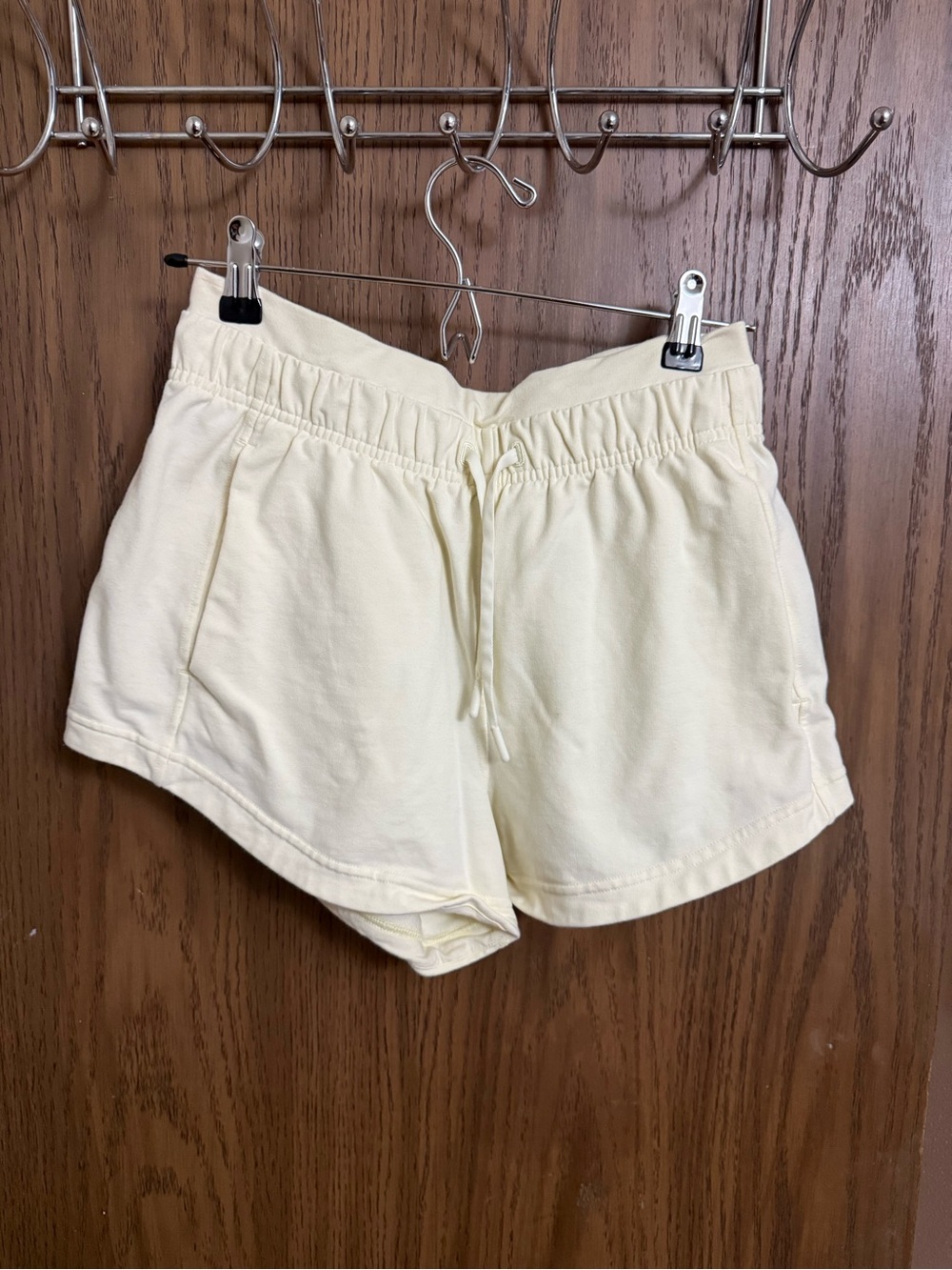 Women's lululemon inner glow baby yellow Drawstring Lounge Shorts